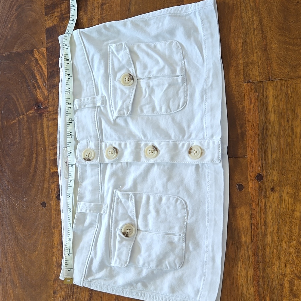 Hollister Rare Y2K Vintage White Low-Rise Micro Mini Skirt Size 7 - Picture 6 of 7